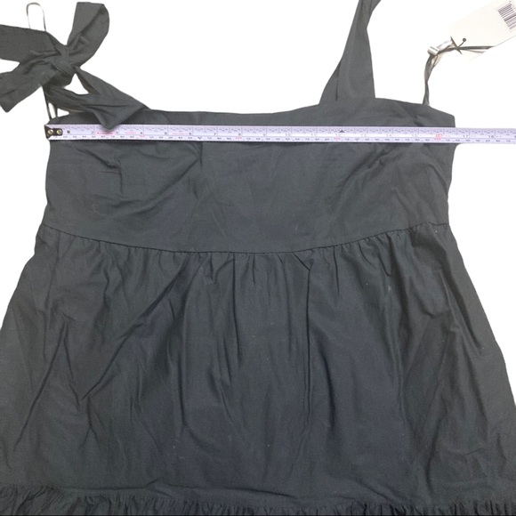 NWT JASON WU Black Tiered Shoulder Tie Maxi Dress Embroidered Size XL - Picture 12 of 16